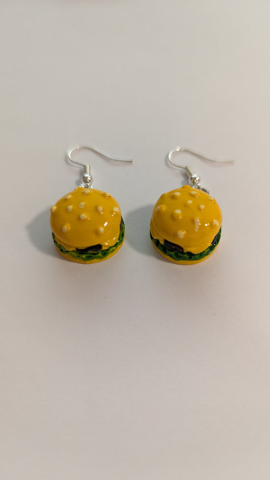 Boucles d'oreilles cheeseburger